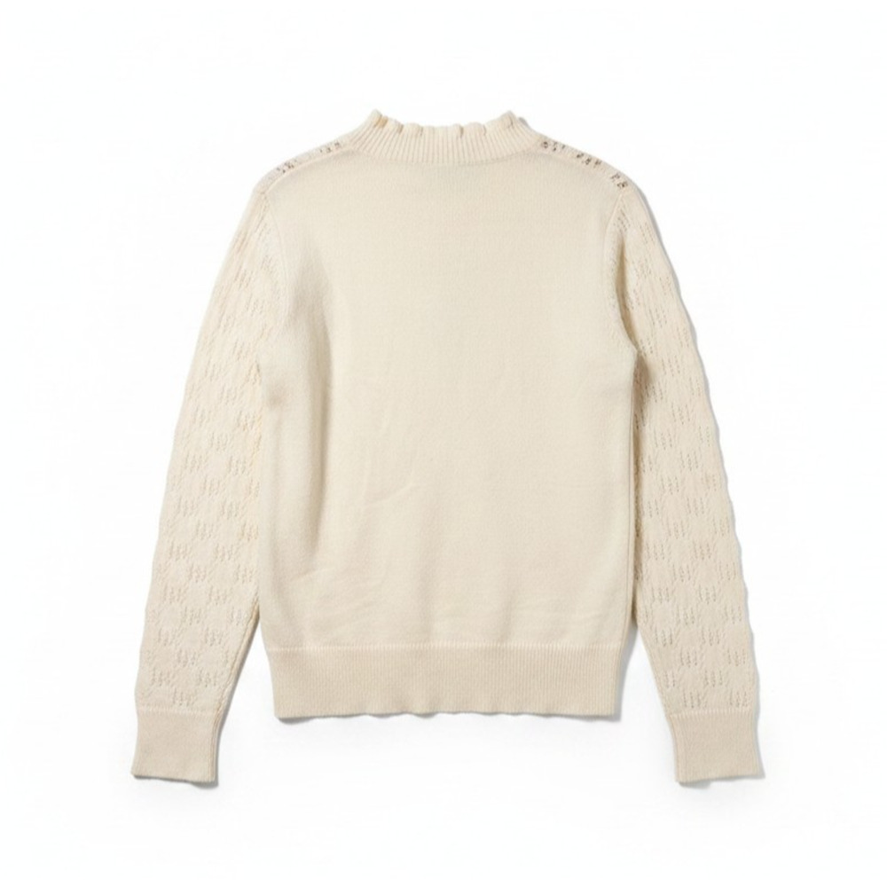 NWT Soya Concept Cream Long Sleeve Round Neck Long Sweater #1775 Size XL - Picture 7 of 13